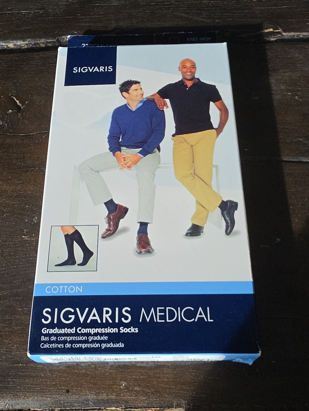 SIGVARIS Medical Cotton Graduated Compression Socks New In Pack 20-40mmHg